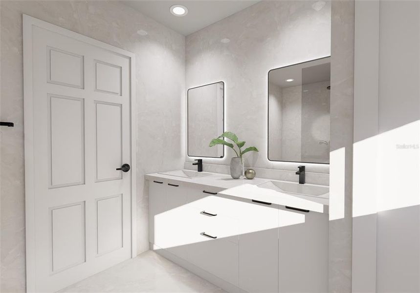 Furnished interior view inside a new home in , Tampa (Image 7). Furnished interior view inside a new home in , Tampa (Image 7).