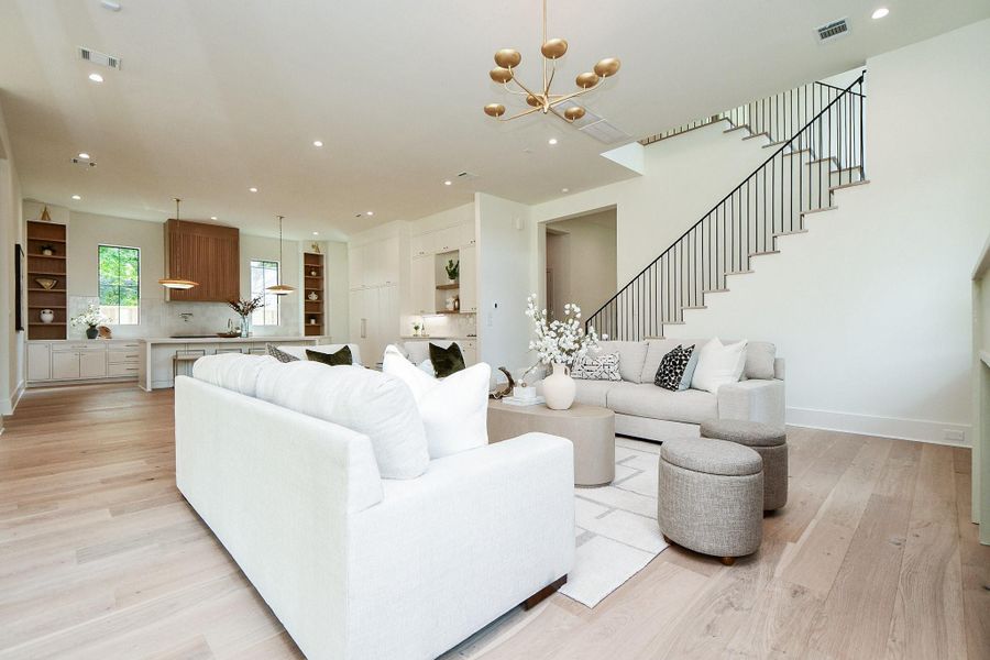 Furnished interior view inside a new home in , Houston (Image 33).