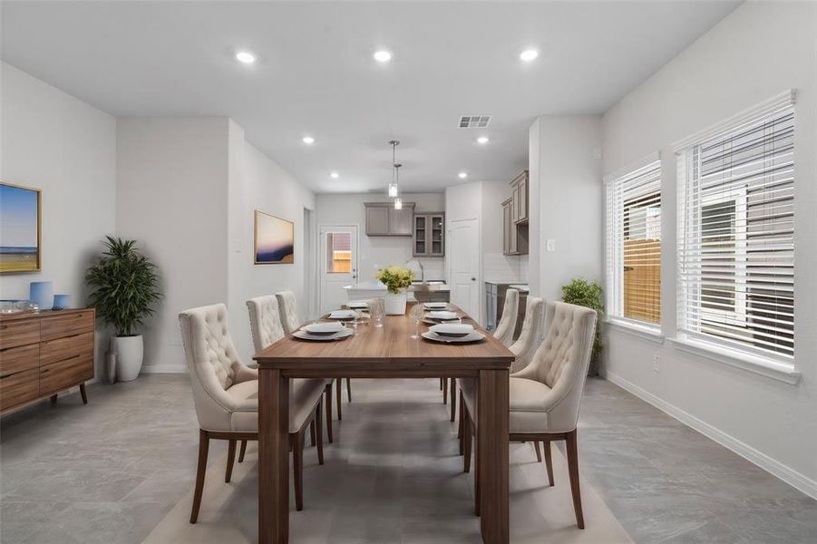 Representative furnished interior of a home built from the Laurel by Saratoga Homes in Cypress Oaks North, Cypress (Image 4).