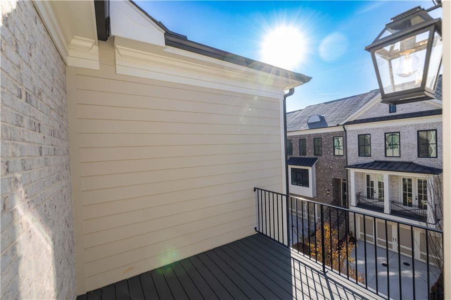 Exterior details and patio area of a home in Byers Park, Alpharetta (Image 3).