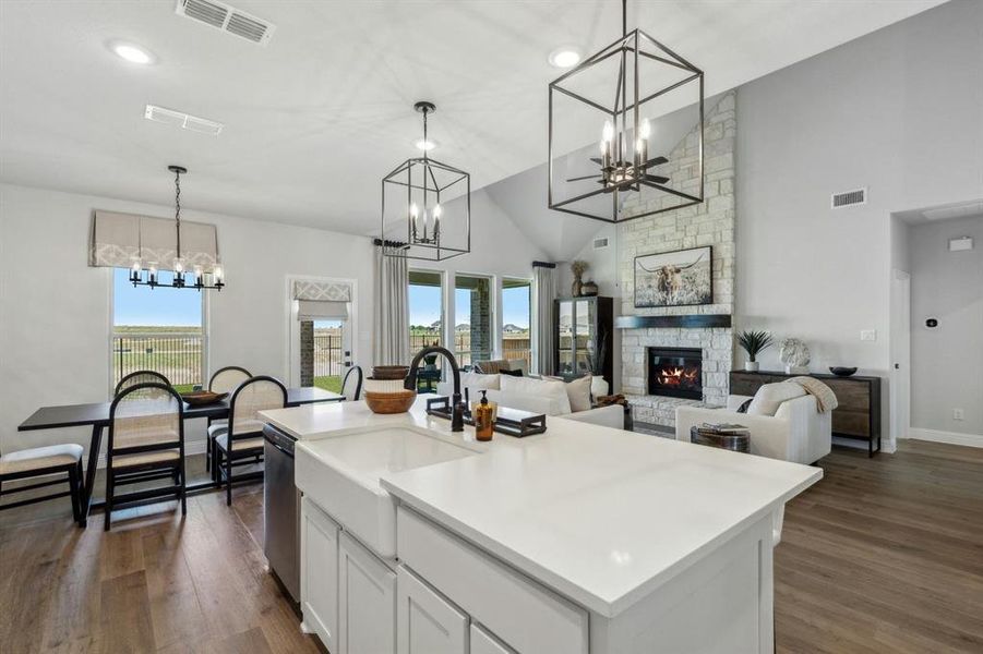 Furnished interior view inside a new home in Westside Preserve, Midlothian (Image 12).