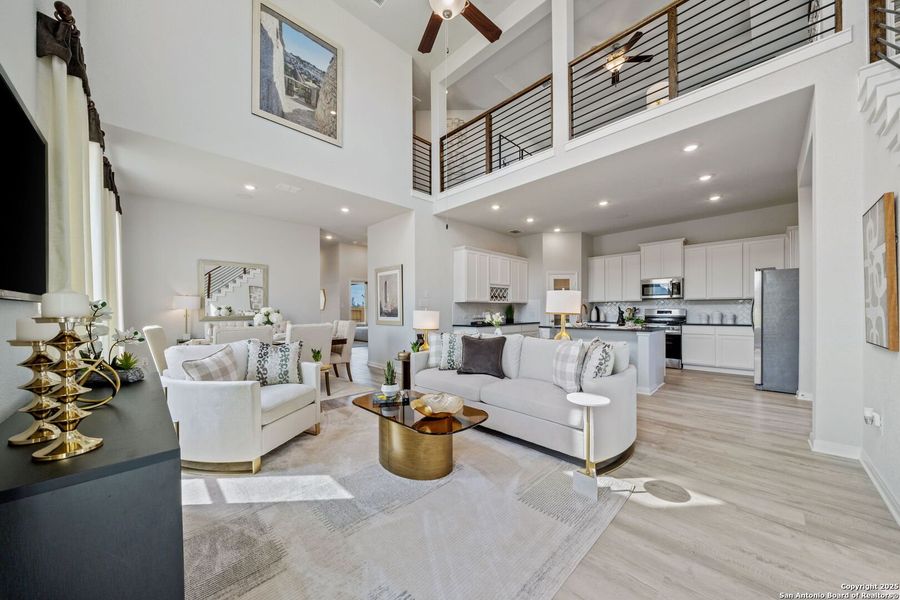 Furnished interior view inside a new home in Applewhite Meadows, San Antonio (Image 19). Furnished interior view inside a new home in Applewhite Meadows, San Antonio (Image 19).