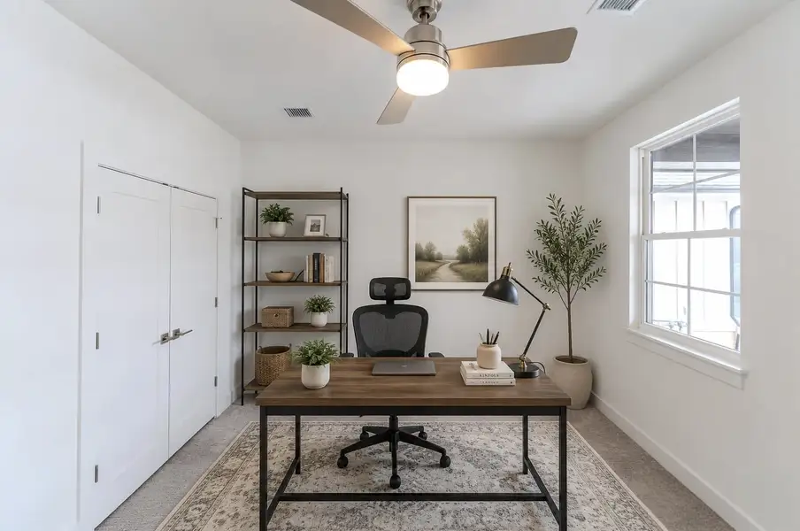 Representative furnished interior of a home built from the Salerno by Perfection Builders in The Courtyards at Cornerstone, Andover (Image 7).