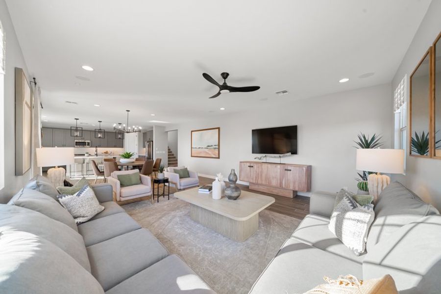 Furnished interior view inside a new home in Parkside, Avondale (Image 11).