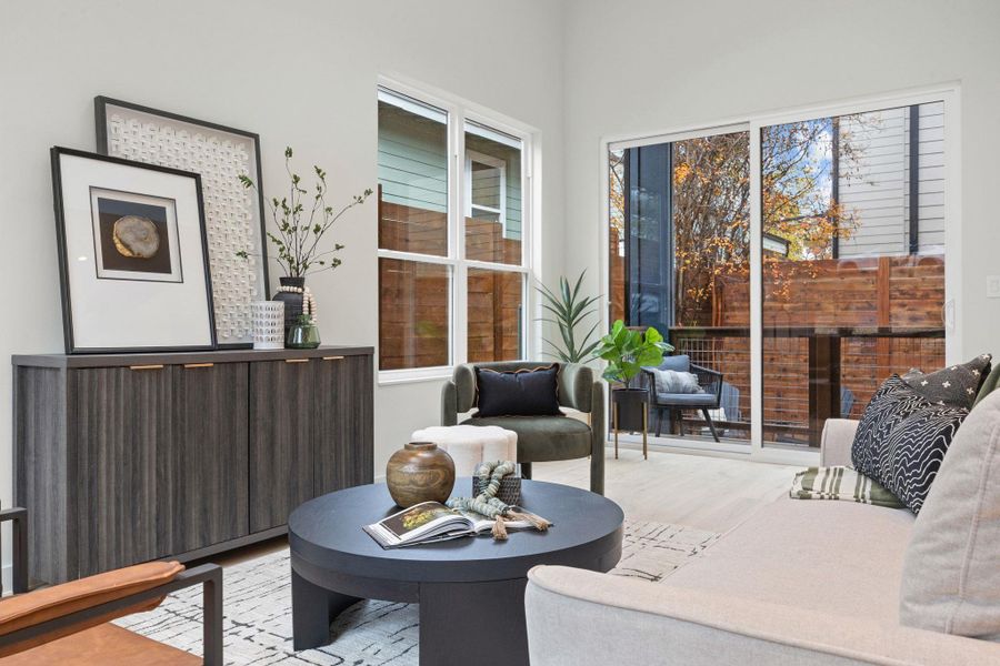 Furnished interior view inside a new home in , Austin (Image 11).