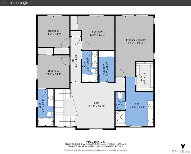 2D floor plan layout of this home in , Parker, CO (Image 29). 2D floor plan layout of this home in , Parker, CO (Image 29).
