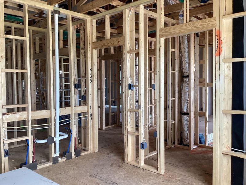 In-progress construction of a new home in Lariat, Liberty Hill, TX (Image 13).