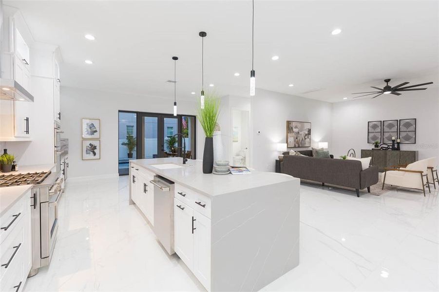 Furnished interior view inside a new home in , Tampa (Image 13). Furnished interior view inside a new home in , Tampa (Image 13).