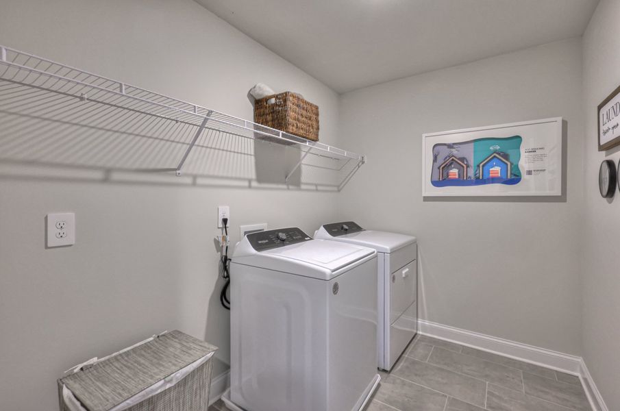 Every home includes a washer/dryer. Every home includes a washer/dryer.