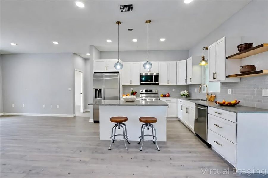 Furnished interior view inside a new home in , Sebring (Image 8). Furnished interior view inside a new home in , Sebring (Image 8).