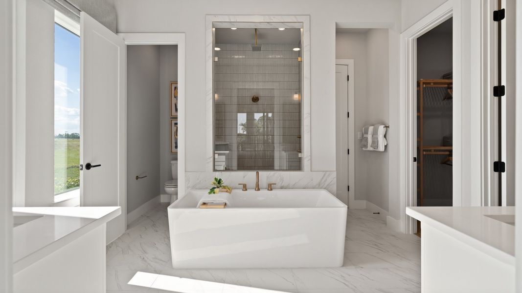 Representative furnished interior of a home built from the 2844F by Perry Homes in Glynlea Country Club 60', Port St. Lucie (Image 13).