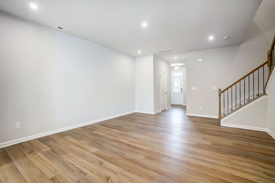 Gathering room and hall to foyer