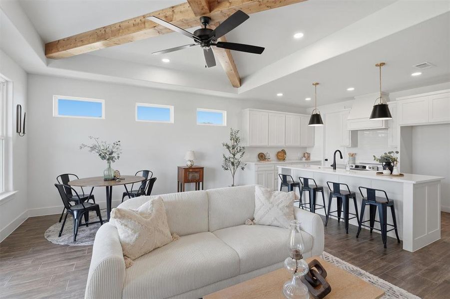 Furnished interior view inside a new home in , Tolar (Image 17).