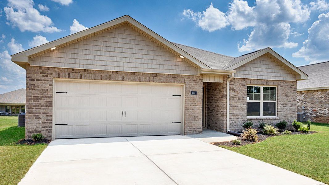 Representative exterior photo of a completed home built from the Aldridge by D.R. Horton in Bailey Park, Fayetteville, TN (Image 19).