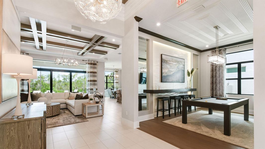 Furnished interior view inside a new home in Mosaic, Port St. Lucie (Image 34). Furnished interior view inside a new home in Mosaic, Port St. Lucie (Image 34).