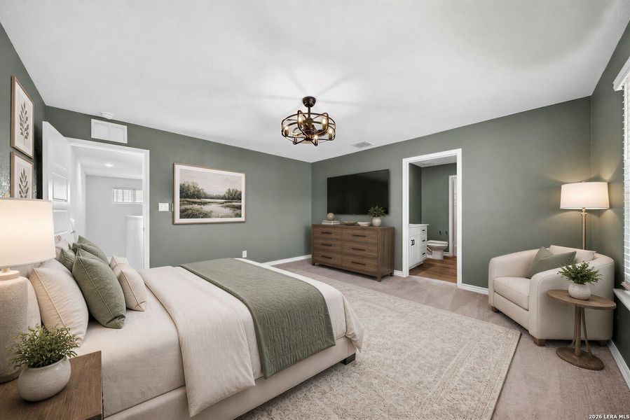 Furnished interior view inside a new home in Corley Farms, Boerne (Image 8).