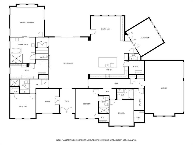 Floor plan illustrating the layout of the home.