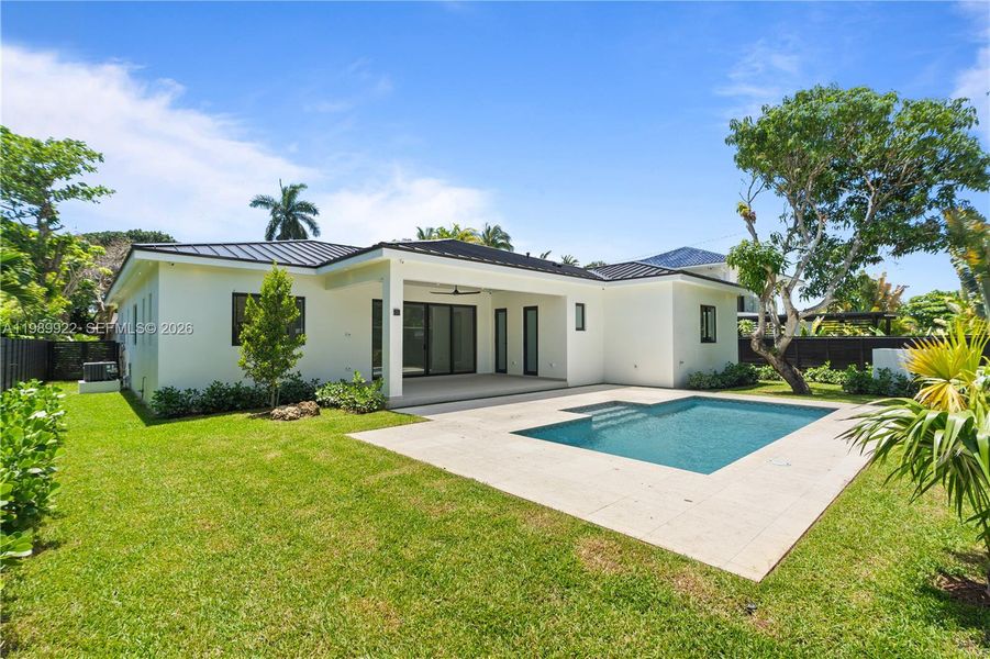 Exterior details and patio area of a home in , South Miami (Image 3).