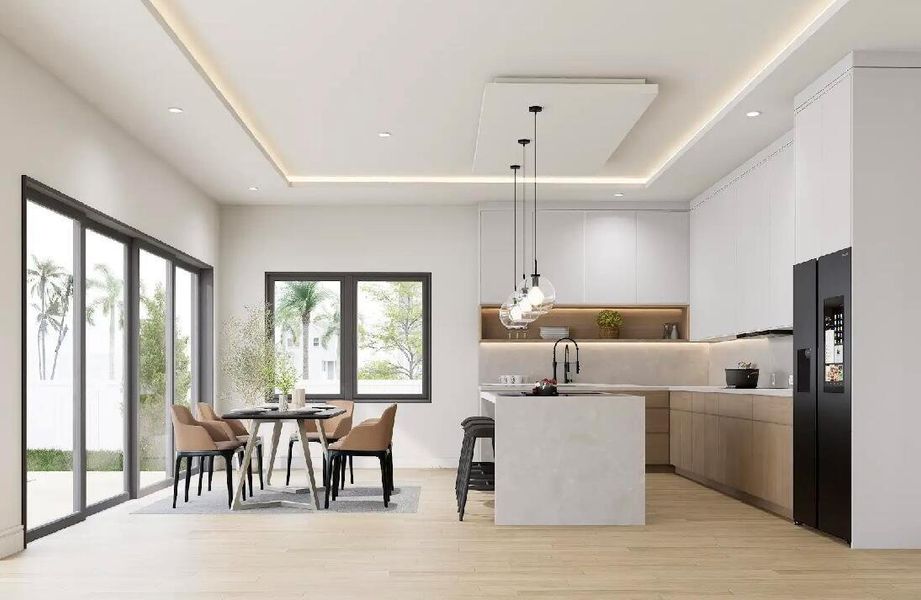 Furnished interior view inside a new home in , Delray Beach (Image 7).