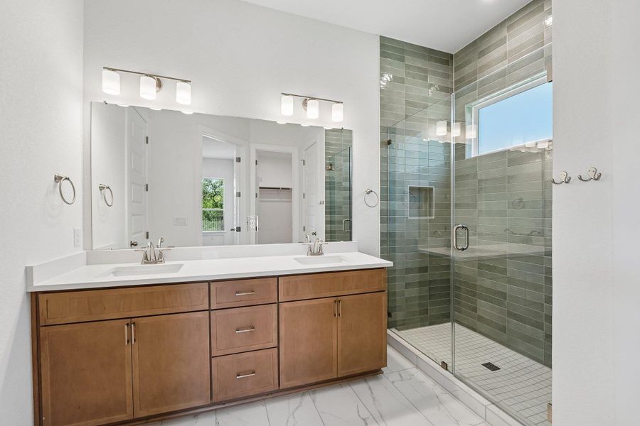 Furnished interior view inside a new home in Persimmon, Buda (Image 8).