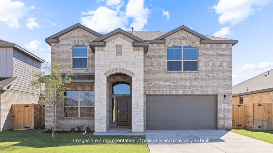 Front exterior of a new home in Westmont, Lubbock, TX, highlighting curb appeal (Image 1). Front exterior of a new home in Westmont, Lubbock, TX, highlighting curb appeal (Image 1).