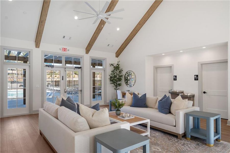 Furnished interior view inside a new home in , Alpharetta (Image 31).