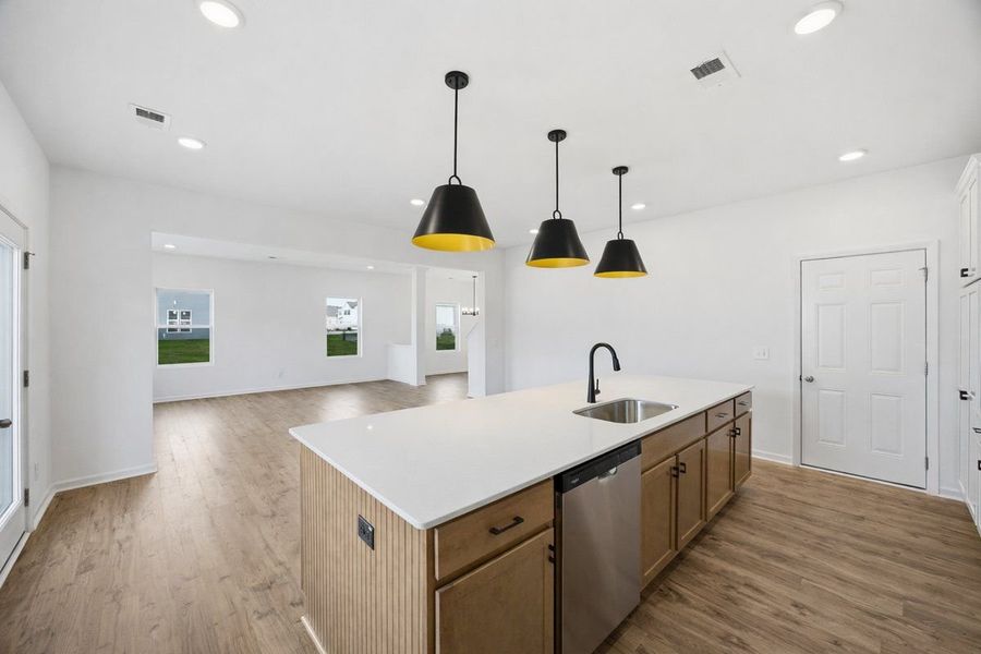 Furnished interior view inside a new home in Reeves Crossing, St. George (Image 2).