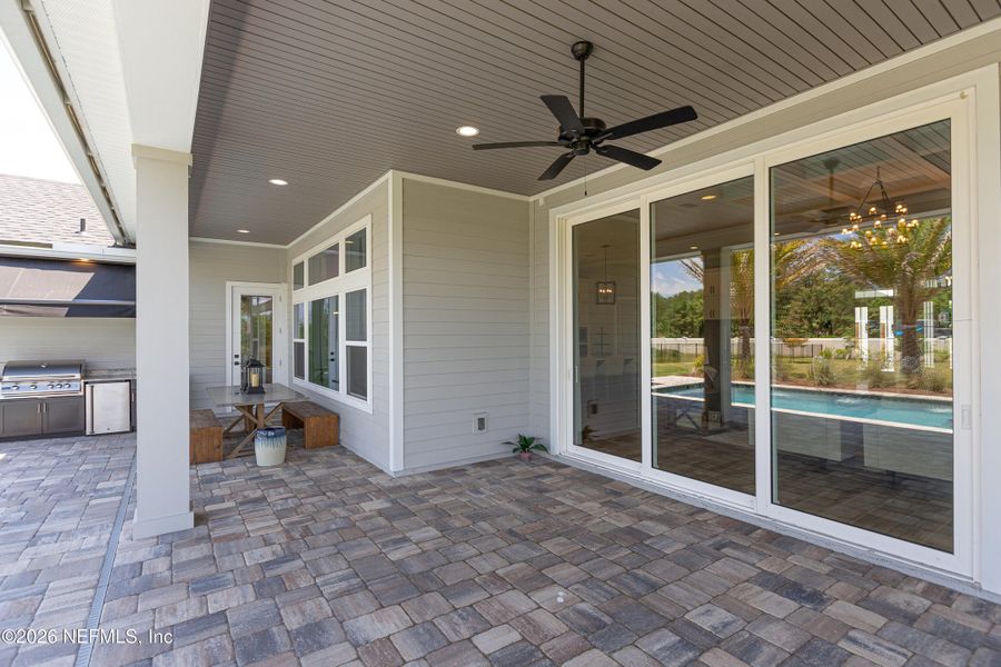 Exterior details and patio area of a home in , Fruit Cove (Image 3).