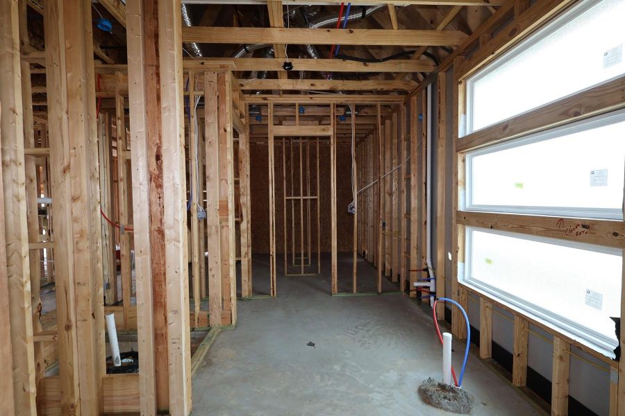 In-progress construction of a new home in Dunham Pointe, Cypress, TX (Image 4).