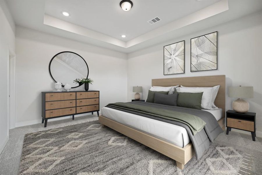 Furnished interior view inside a new home in Talia – Garden Series, Mesquite (Image 14). Furnished interior view inside a new home in Talia – Garden Series, Mesquite (Image 14).