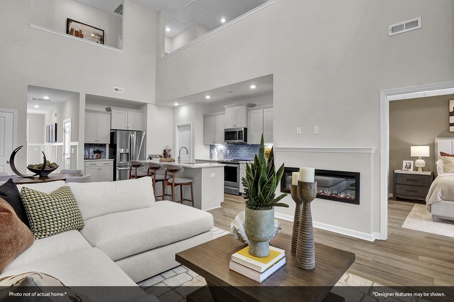 Furnished interior view inside a new home in Ovation at Sweetbrier, Durham (Image 15).