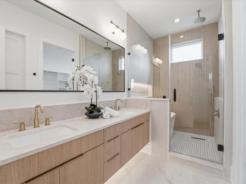 Furnished interior view inside a new home in , Houston (Image 18).