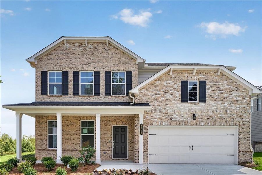 Front exterior of a new home in Bailey Fence, Dacula, GA, highlighting curb appeal (Image 1). Front exterior of a new home in Bailey Fence, Dacula, GA, highlighting curb appeal (Image 1).