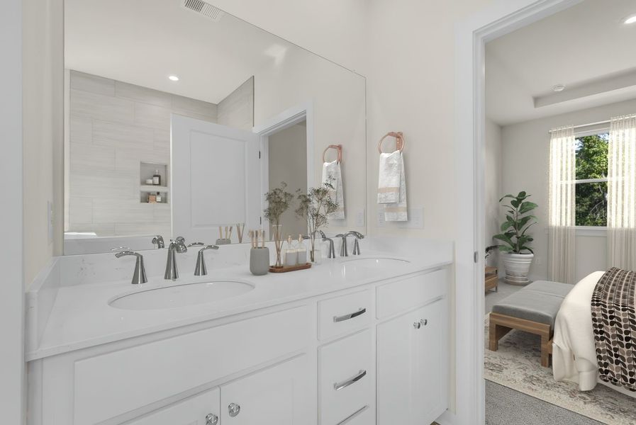 Representative furnished interior of a home built from the The Atkinson by Stanley Martin Homes in Old Charleston Acres, Pelion (Image 11).