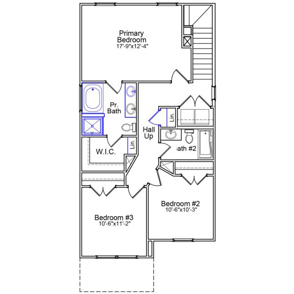 2D floor plan layout of this home in Bluefield, Lexington, SC (Image 3).
