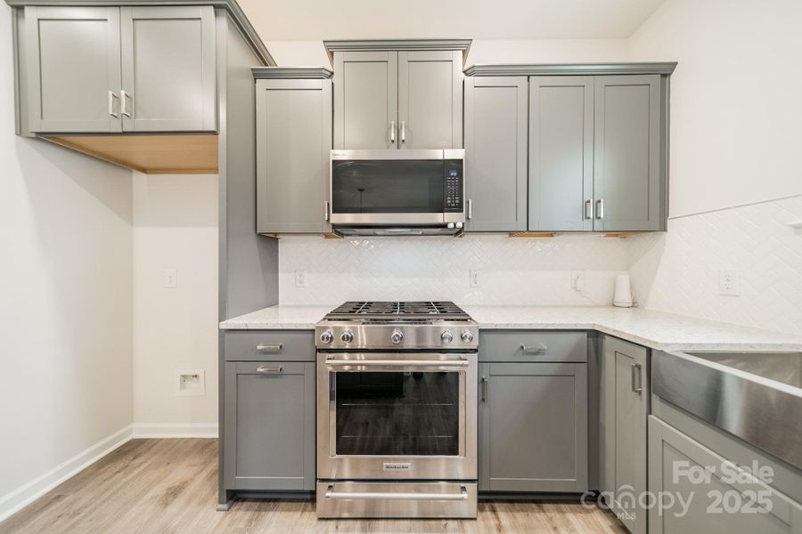 Furnished interior view inside a new home in Stewarts Landing, Charlotte (Image 8).