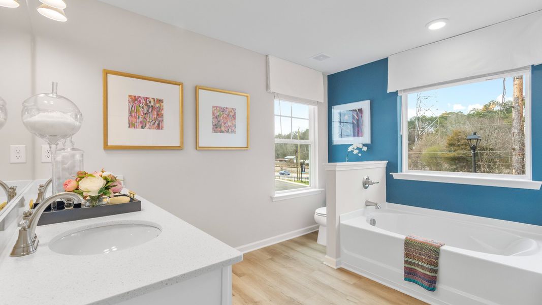 Representative furnished interior of a home built from the Austin - Alternate by DRB Homes in Diamante, Stockbridge (Image 31). Representative furnished interior of a home built from the Austin - Alternate by DRB Homes in Diamante, Stockbridge (Image 31).