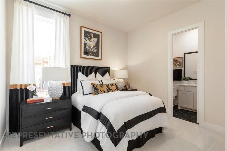 Furnished interior view inside a new home in Aster Park: 50ft. lots, McKinney (Image 17).