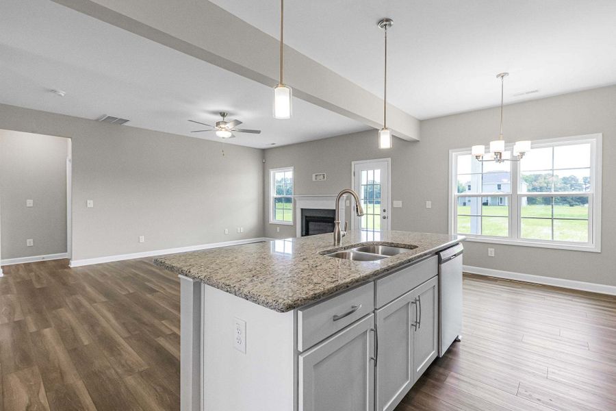 Representative furnished interior of a home built from the Clayton by Caviness & Cates Communities in Bartlett Manor, Youngsville (Image 149).