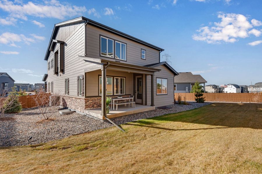 Representative exterior details of a home built from the The Interlude by Tri Pointe Homes in Reunion, Commerce City (Image 4). Representative exterior details of a home built from the The Interlude by Tri Pointe Homes in Reunion, Commerce City (Image 4).