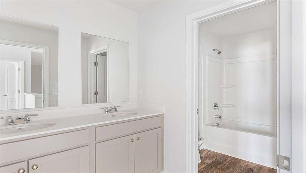 Furnished interior view inside a new home in Sherwood Manor, South Fulton (Image 3). Furnished interior view inside a new home in Sherwood Manor, South Fulton (Image 3).