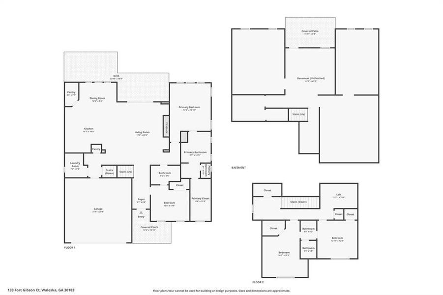 2D floor plan layout of this home in , Waleska, GA (Image 35).
