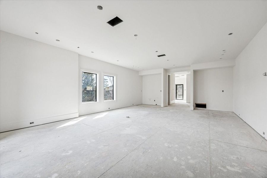 2/19/26 another view of game room towards outdoor deck and summer kitchen