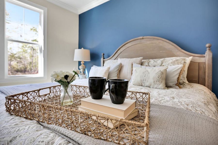 Furnished interior view inside a new home in Compass Pointe, Leland (Image 18). Furnished interior view inside a new home in Compass Pointe, Leland (Image 18).