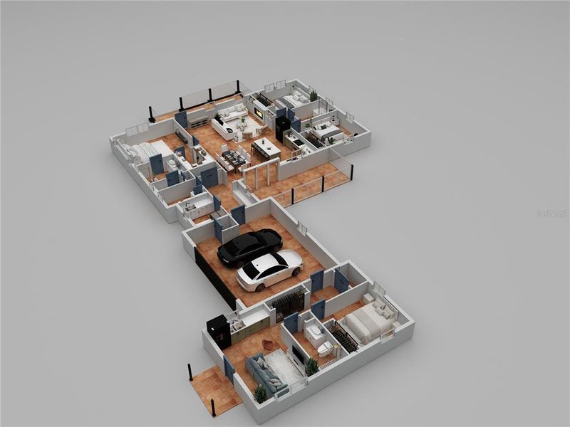 2D floor plan layout of this home in , Lake Helen, FL (Image 3). 2D floor plan layout of this home in , Lake Helen, FL (Image 3).