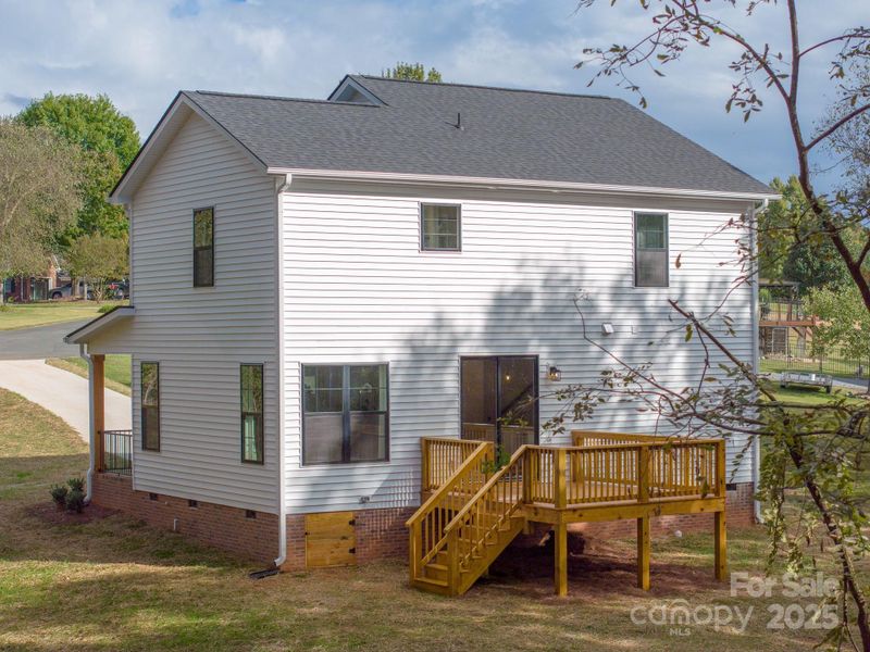 Exterior details and patio area of a home in , Stanley (Image 4).
