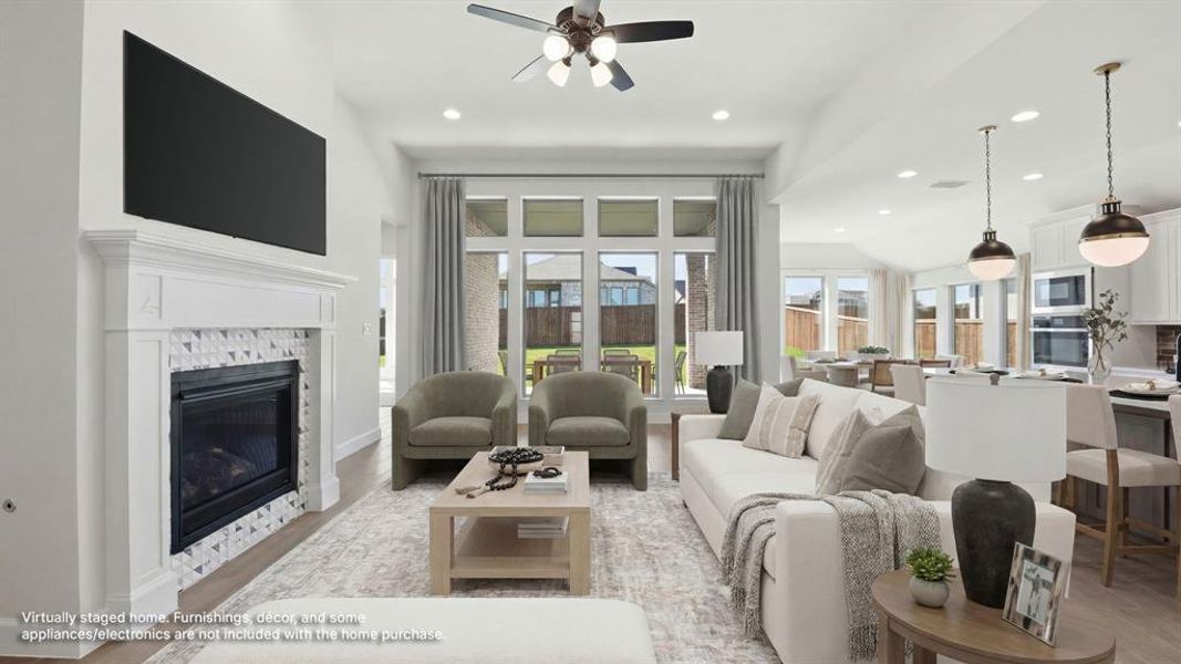 Furnished interior view inside a new home in Talon Hills, Fort Worth (Image 8). Furnished interior view inside a new home in Talon Hills, Fort Worth (Image 8).