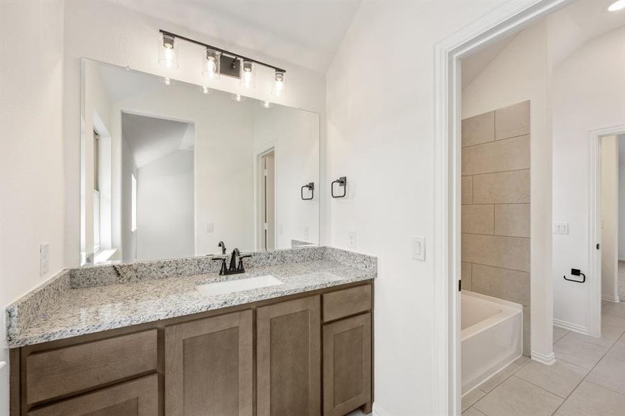 Furnished interior view inside a new home in Bear Creek Classic 60, Lavon (Image 15). Furnished interior view inside a new home in Bear Creek Classic 60, Lavon (Image 15).