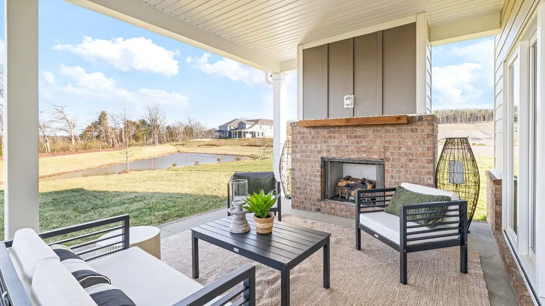 Representative furnished interior of a home built from the Wynwood by DRB Homes in Cottages of Bearwood, Mount Pleasant (Image 39).