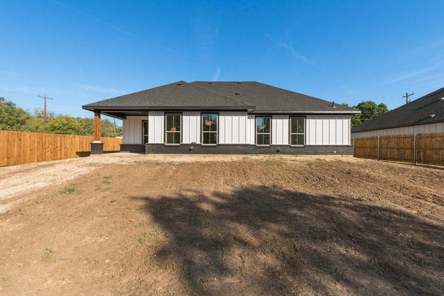 View of rear view of property